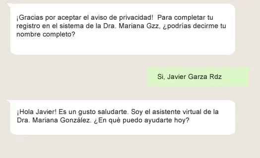 Registro de paciente