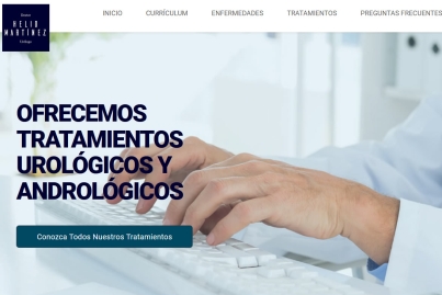 Sitio web para el Dr Helio Martínez Urólogo