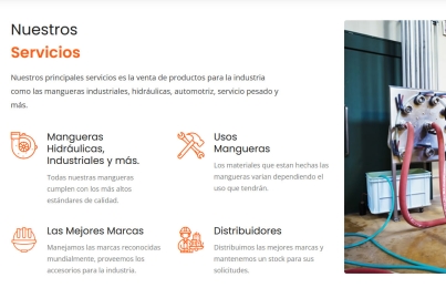 Diseño web Mangueras y Conexiones Monterrey