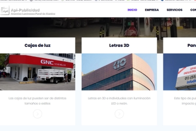 Rediseño sitio web en Monterrey de anuncios plasticos iluminados