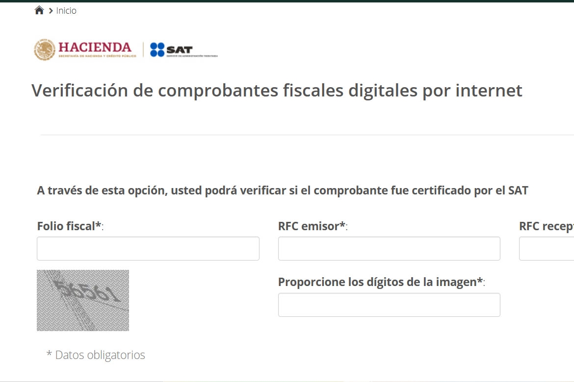 Validar comprobante de facturacion electronica