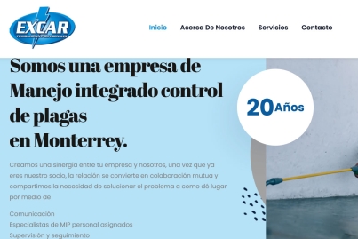 Control de plagas en Monterrey - Nuevo sitio web